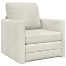 Sovesofa Creme 74 x 77 x 81 cm Fløjl