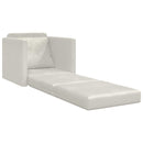 Sovesofa Creme 74 x 77 x 81 cm Fløjl