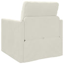Sovesofa Creme 74 x 77 x 81 cm Fløjl
