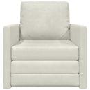 Sovesofa Creme 74 x 77 x 81 cm Fløjl