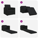 Sovesofa Sort 74 x 77 x 81 cm Stof