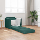 Sovesofa Mørkegrøn 74 x 77 x 81 cm Stof