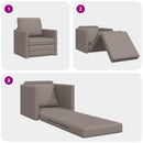 Sovesofa Gråbrun 74 x 77 x 81 cm Stof