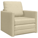 Sovesofa Creme 74 x 77 x 81 cm Stof