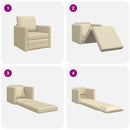 Sovesofa Creme 74 x 77 x 81 cm Stof