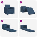 Sovesofa Blå 74 x 77 x 81 cm Stof