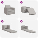 Sovesofa Skygrå 74 x 77 x 81 cm Stof