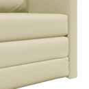 Sovesofa 60cm Creme Kunstlæder