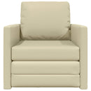 Sovesofa 60cm Creme Kunstlæder