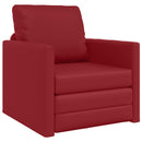 Sovesofa 60cm Vinrød Kunstlæder