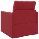 Sovesofa 60cm Vinrød Kunstlæder