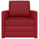 Sovesofa 60cm Vinrød Kunstlæder