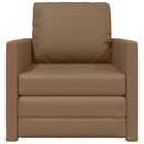 Sovesofa 60cm Cappuccino Kunstlæder