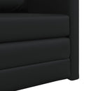 Sovesofa 60cm Sort Kunstlæder