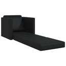 Sovesofa 60cm Sort Kunstlæder