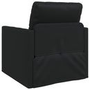 Sovesofa 60cm Sort Kunstlæder