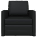 Sovesofa 60cm Sort Kunstlæder