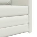 Sovesofa 60cm Hvid Kunstlæder