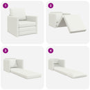 Sovesofa 60cm Hvid Kunstlæder