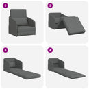 Sovesofa Mørkegrå 65 x 80 x 83 cm Stof