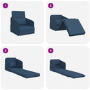 Sovesofa Blå 65 x 80 x 83 cm Stof