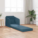 Sovesofa Blå 65 x 80 x 83 cm Fløjl