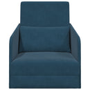 Sovesofa Blå 65 x 80 x 83 cm Fløjl