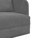 Sovesofa Mørkegrå 65 x 80 x 83 cm Fløjl
