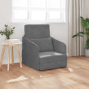 Sovesofa Mørkegrå 65 x 80 x 83 cm Fløjl