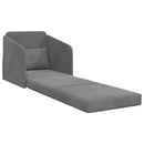 Sovesofa Mørkegrå 65 x 80 x 83 cm Fløjl