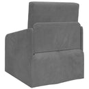 Sovesofa Mørkegrå 65 x 80 x 83 cm Fløjl