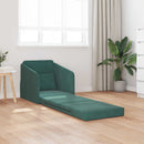 Sovesofa Mørkegrøn 65 x 80 x 83 cm Fløjl