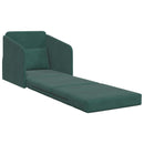 Sovesofa Mørkegrøn 65 x 80 x 83 cm Fløjl