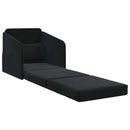 Sovesofa Sort 65 x 80 x 83 cm Fløjl