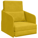 Sovesofa Gul 65 x 80 x 83 cm Fløjl