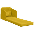 Sovesofa Gul 65 x 80 x 83 cm Fløjl