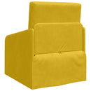 Sovesofa Gul 65 x 80 x 83 cm Fløjl