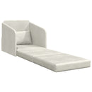 Sovesofa Creme 65 x 80 x 83 cm Fløjl