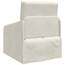 Sovesofa Creme 65 x 80 x 83 cm Fløjl