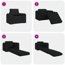 Sovesofa Sort 98 x 71 x 83 cm Stof