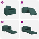 Sovesofa Mørkegrøn 98 x 71 x 83 cm Stof