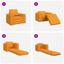 Sovesofa Mørk Gul 98 x 71 x 83 cm Stof