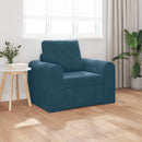Sovesofa Blå 98 x 71 x 83 cm Fløjl