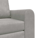 Sovesofa Lysegrå 98 x 71 x 83 cm Fløjl