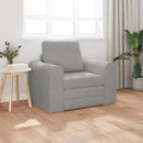 Sovesofa Lysegrå 98 x 71 x 83 cm Fløjl