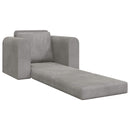 Sovesofa Lysegrå 98 x 71 x 83 cm Fløjl