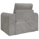 Sovesofa Lysegrå 98 x 71 x 83 cm Fløjl