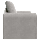 Sovesofa Lysegrå 98 x 71 x 83 cm Fløjl