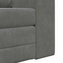 Sovesofa Mørkegrå 98 x 71 x 83 cm Fløjl