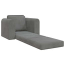 Sovesofa Mørkegrå 98 x 71 x 83 cm Fløjl